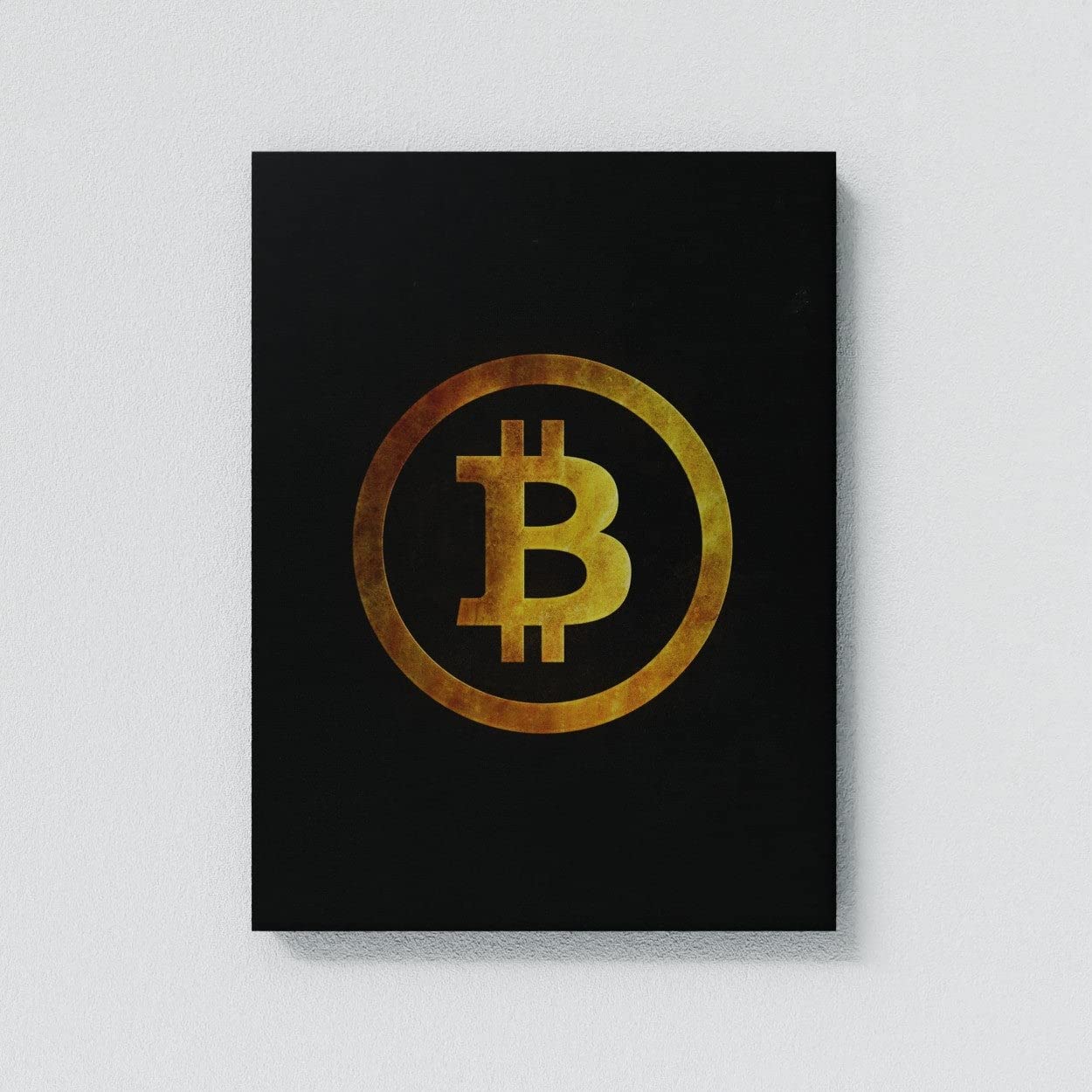Crypto Canvas Wall Art - Bitcoin & Ethereum Themed Modern Home Decor for Living Room, Office & Gifts
