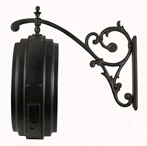 Howard Miller Gladwin II Wall Clock - 12 Inch Round Iron Clock with Powder Coated Finish for Living Room, Bedroom & Office Decor | Silent Non-Ticking Quartz Movement