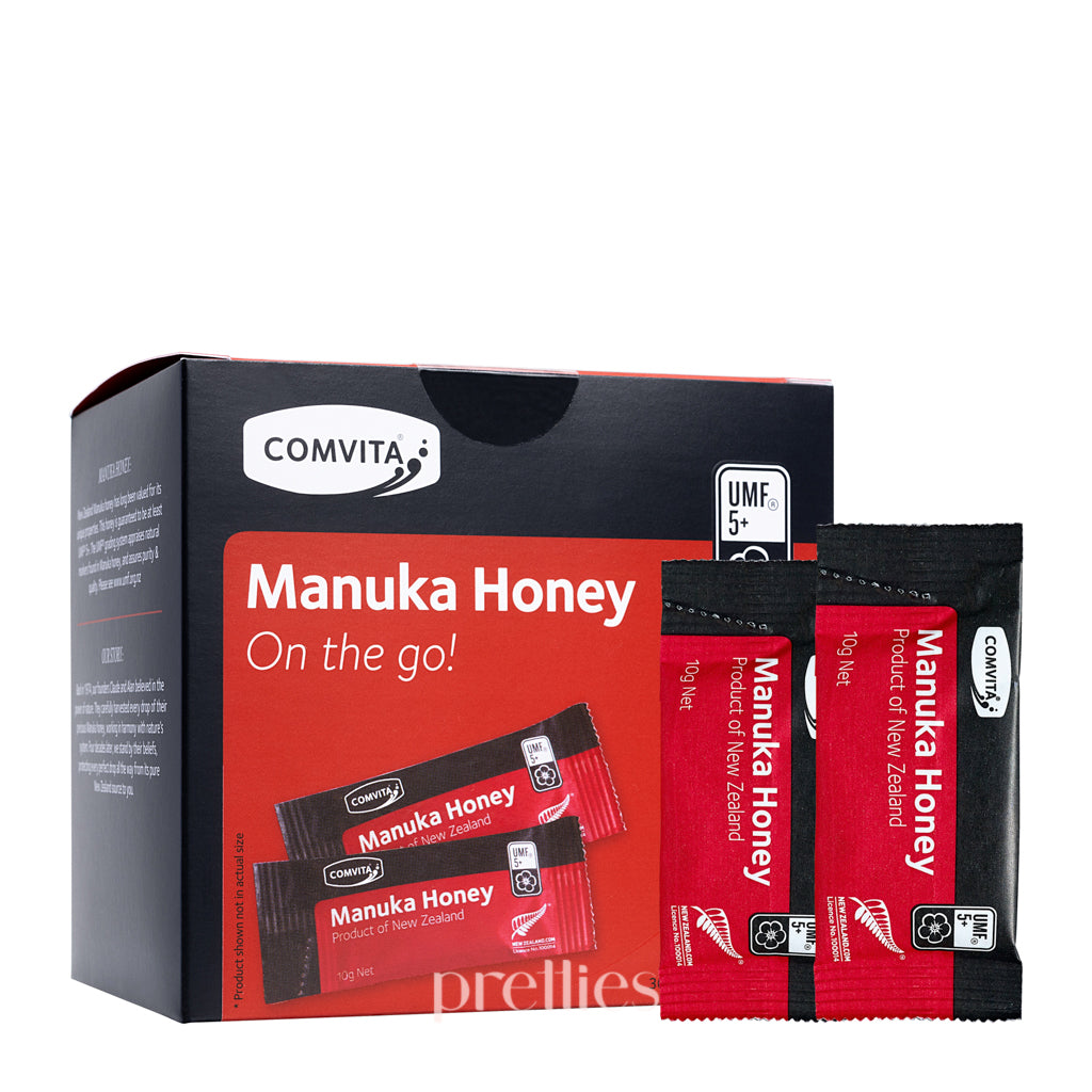 Comvita UMF5+ Manuka Honey (10g x 30 Sachets) - Premium New Zealand Honey for Immune Support, Wellness & Daily Energy Boost