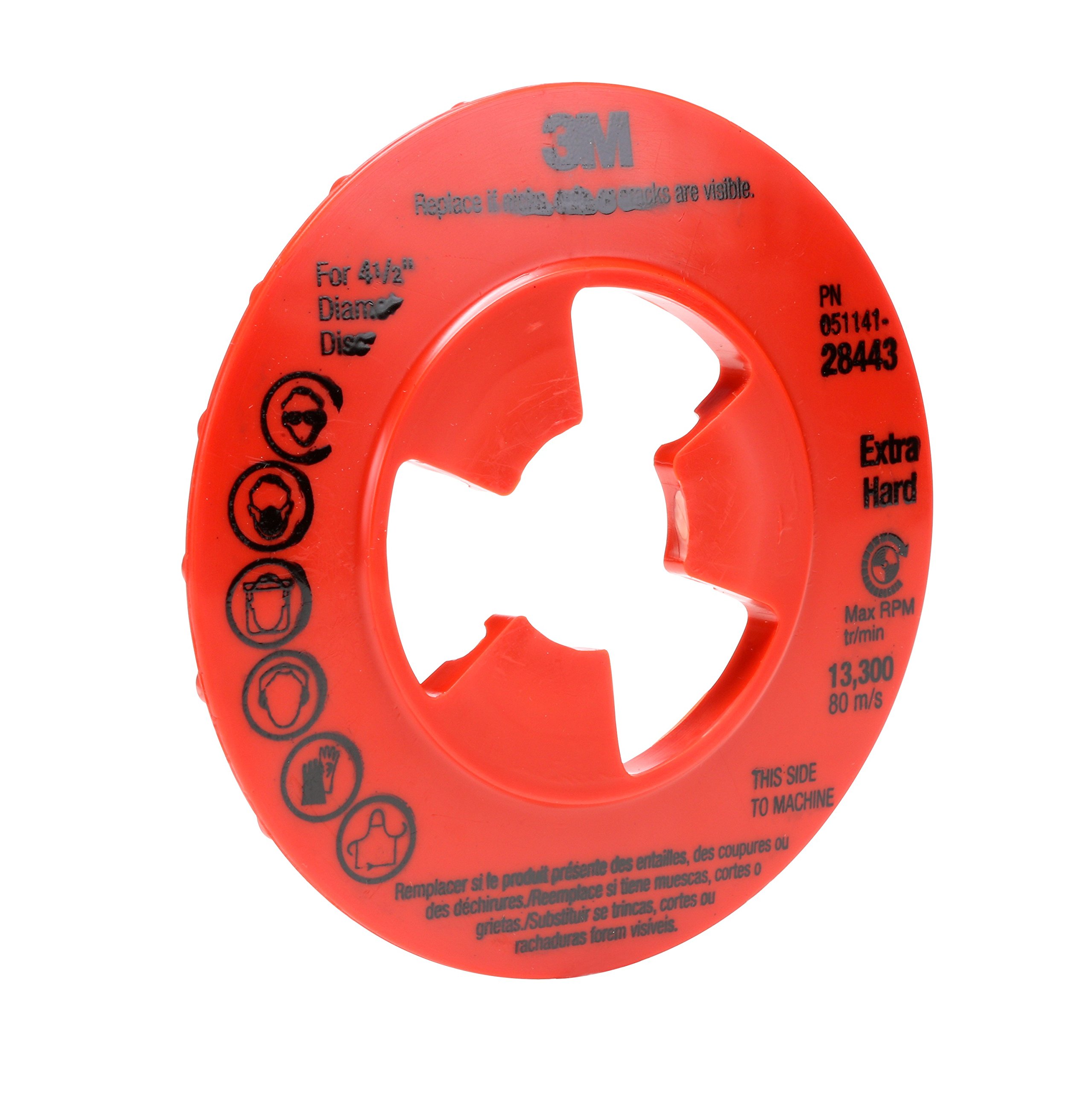 3M Disc Pad Face Plate Ribbed 28657 - 4