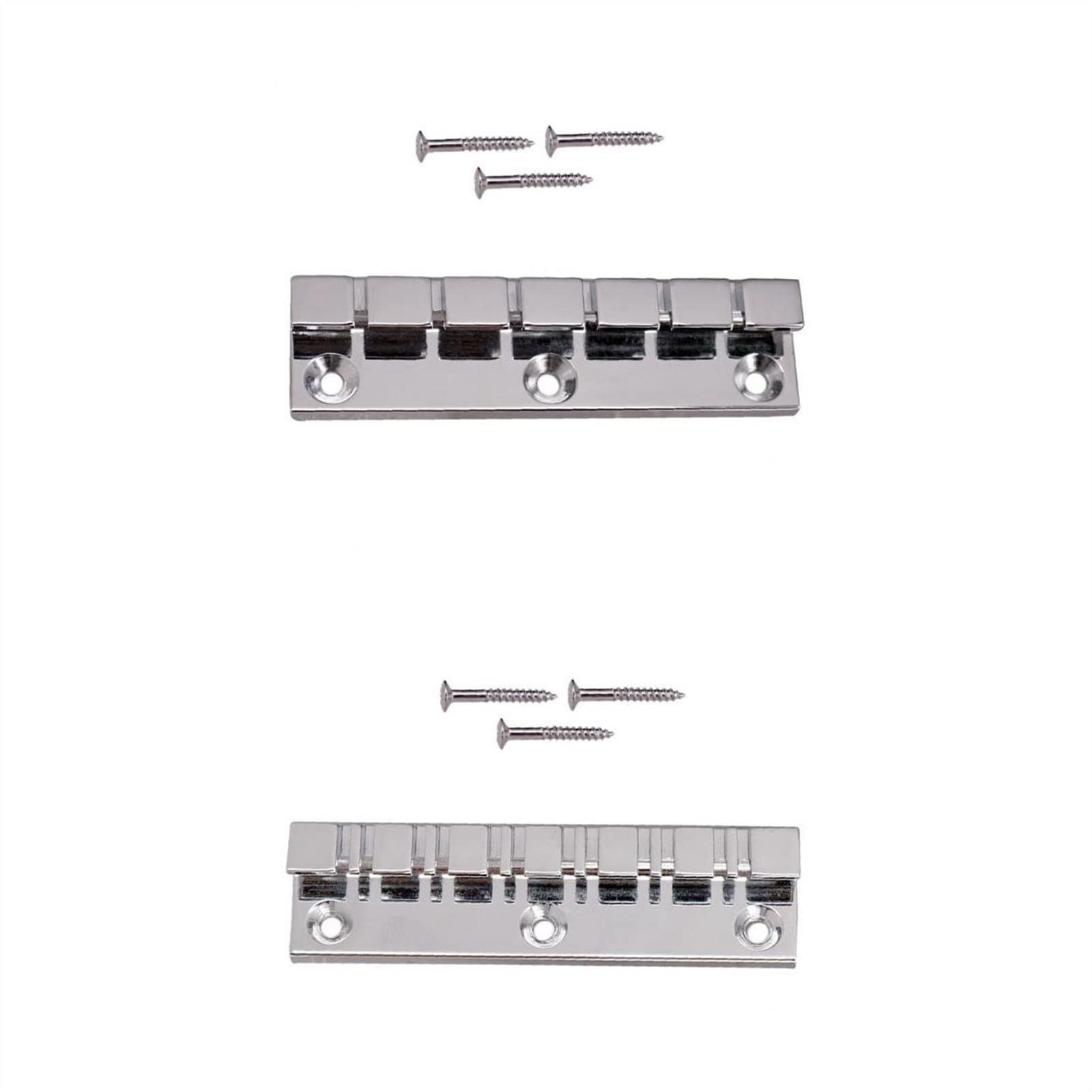 2-Pack Fixed Guitar Bridge for 6 & 12 String Electric Guitars - Replacement Bridge Parts for Electric Guitar Setup & Repair | Perfect for DIY Guitar Maintenance & Upgrades