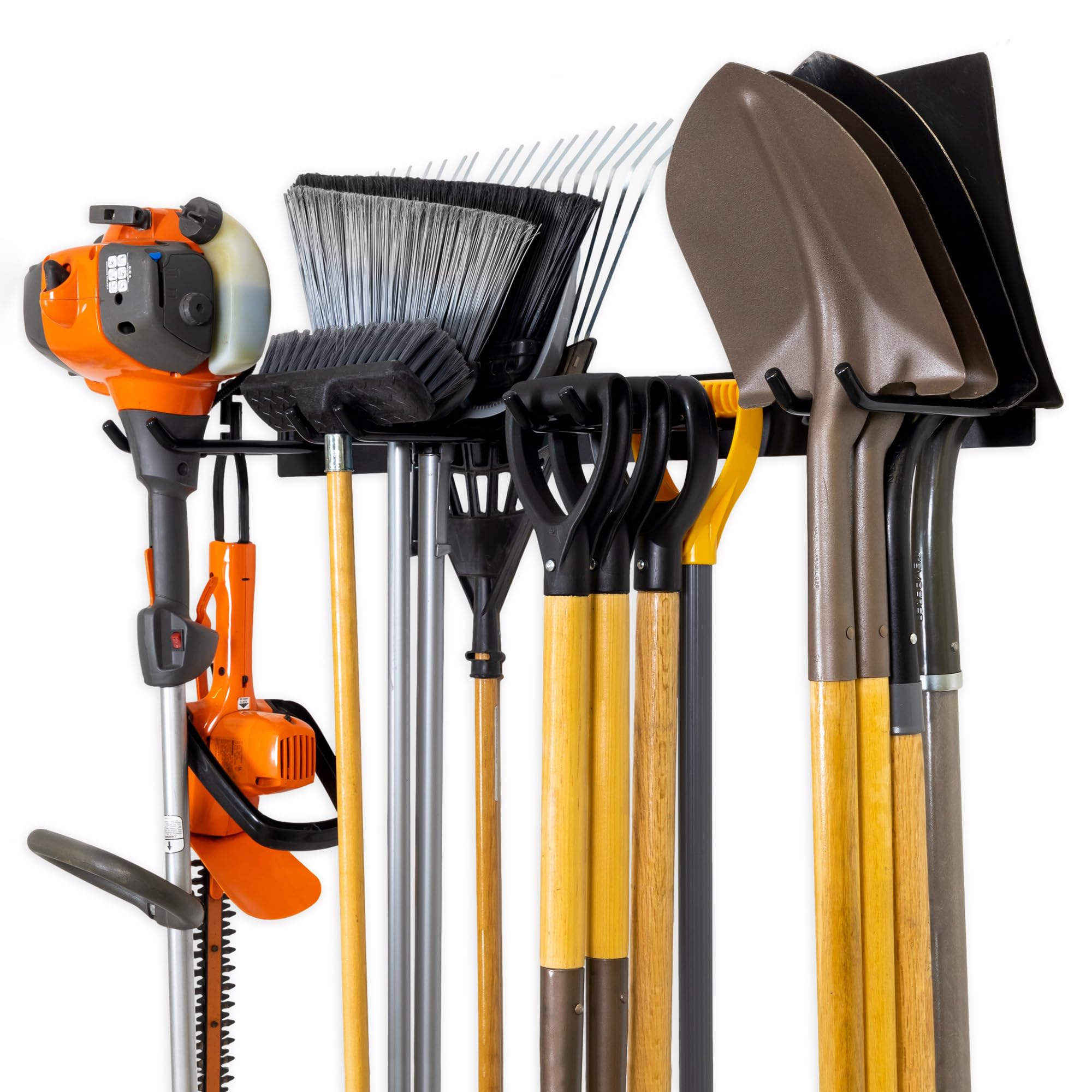 StoreYourBoard Bedrock Tool Organizer Wall Mount – Heavy Duty 250lb Capacity Garage Storage System for Shovels, Rakes & Yard Tools | Perfect for Garage Organization, Workshop & Garden Tool Storage