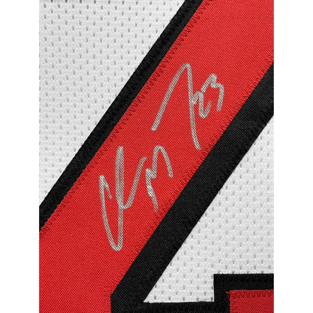 Authentic Christian McCaffrey Autographed San Francisco 49ers Jersey - Framed BAS Certified Signed Memorabilia for NFL Fans, Sports Collectors, and Home/Office Decor