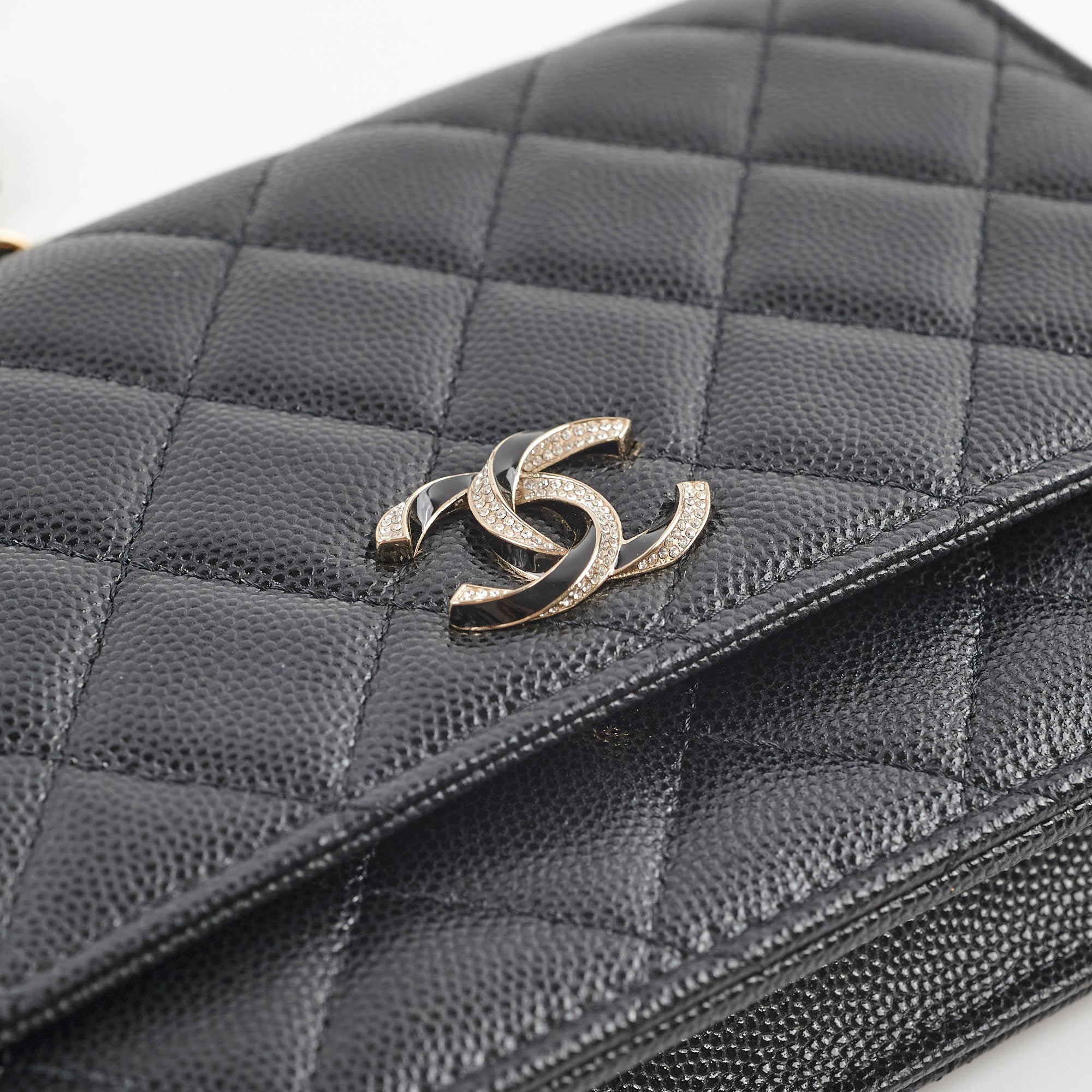 Authentic Chanel Caviar Wallet On Chain WOC Black Microchipped - Luxury Crossbody Bag for Women, Perfect for Evening Events & Daily Use