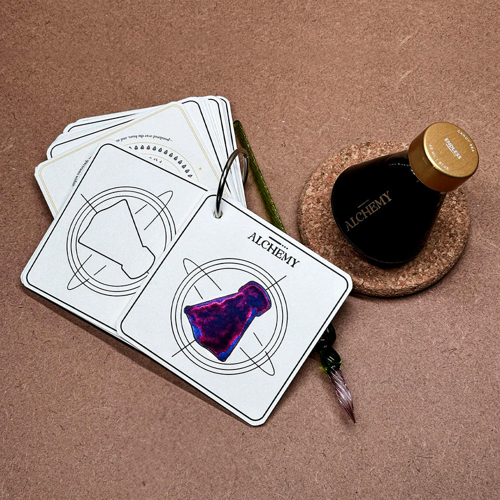 Endless Alchemy Ink Swatch Booklet - Premium Watercolor & Calligraphy Sample Book for Artists - Perfect for Painting, Lettering & Mixed Media Projects