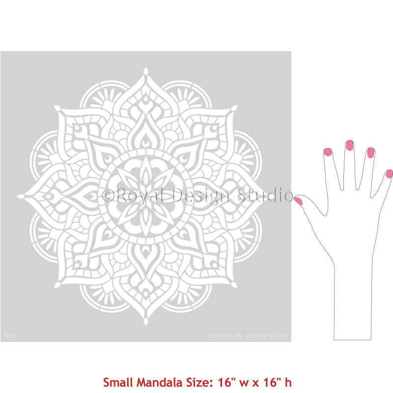 Prajna Mandala Stencil - Sacred Buddhist Art Drawing Tool for Meditation & Home Decoration | Perfect for Yoga Studios, Spiritual Spaces & DIY Craft Projects