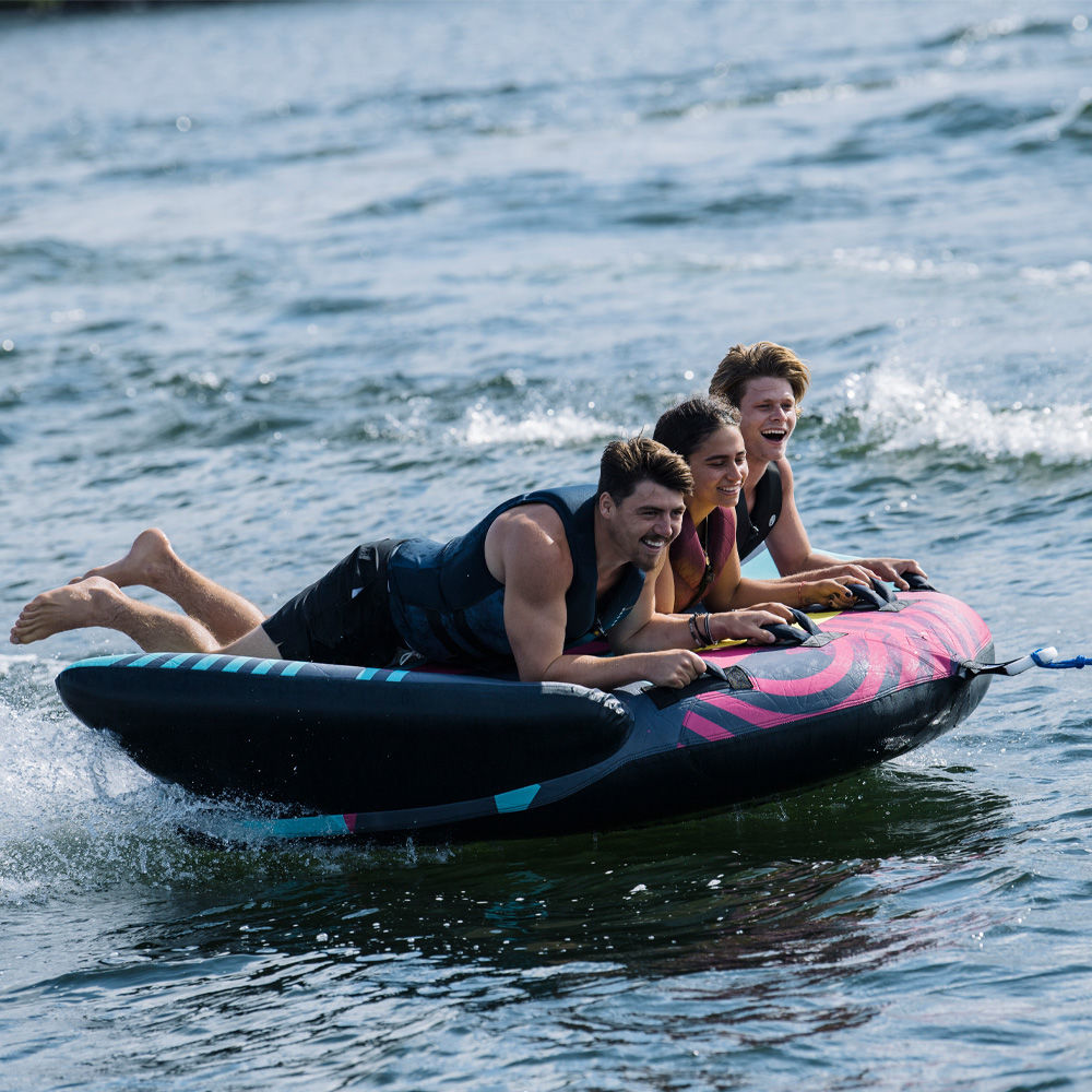 Radar Edge Towable Tube for 3 Riders - High-Speed Inflatable Water Tube for Boating, Lake & Ocean Fun - Perfect for Family & Friends Water Sports Adventure