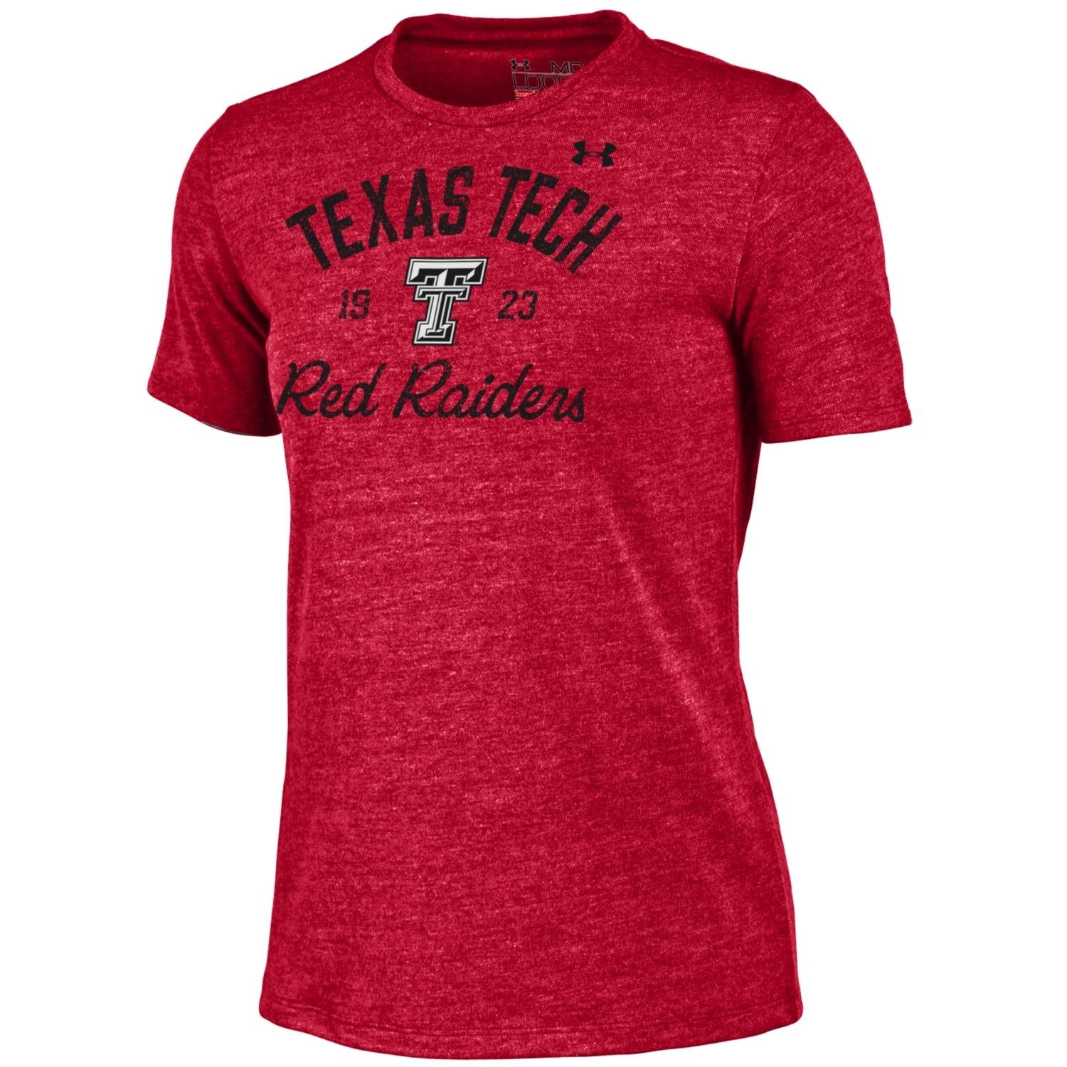 Under Armour NCAA Women's Semi Fitted Tri-Blend T-Shirt - Soft & Breathable Cotton Blend for Sports & Casual Wear - Perfect for Gym, Running, and Everyday Outfits