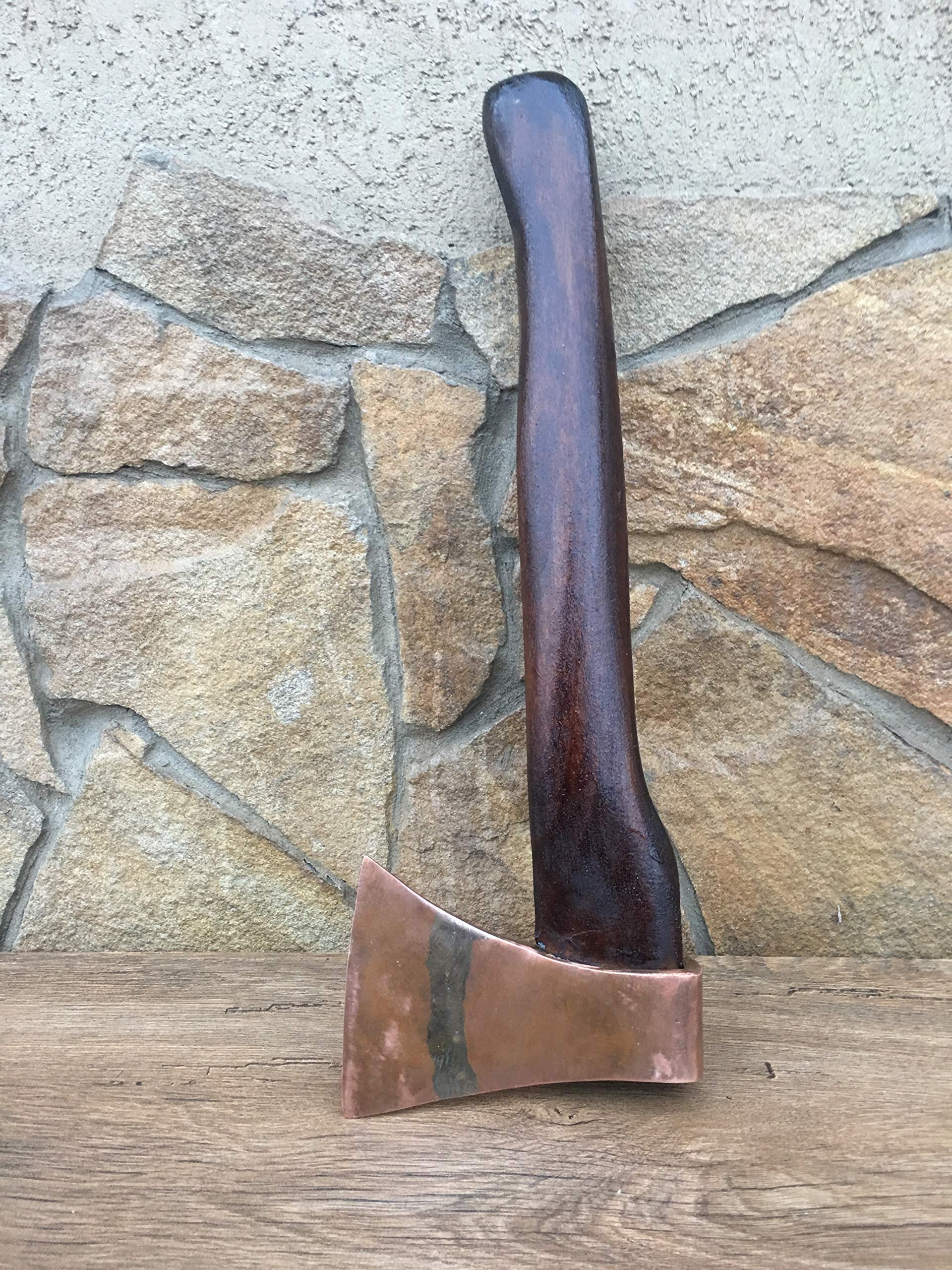 Handcrafted Copper Axe - Unique 7th Anniversary Gift for Men, Wedding Anniversary Present, Durable Outdoor Camping Tool for Hiking & Survival Gear - Perfect for Woodworking & Bushcraft Enthusiasts