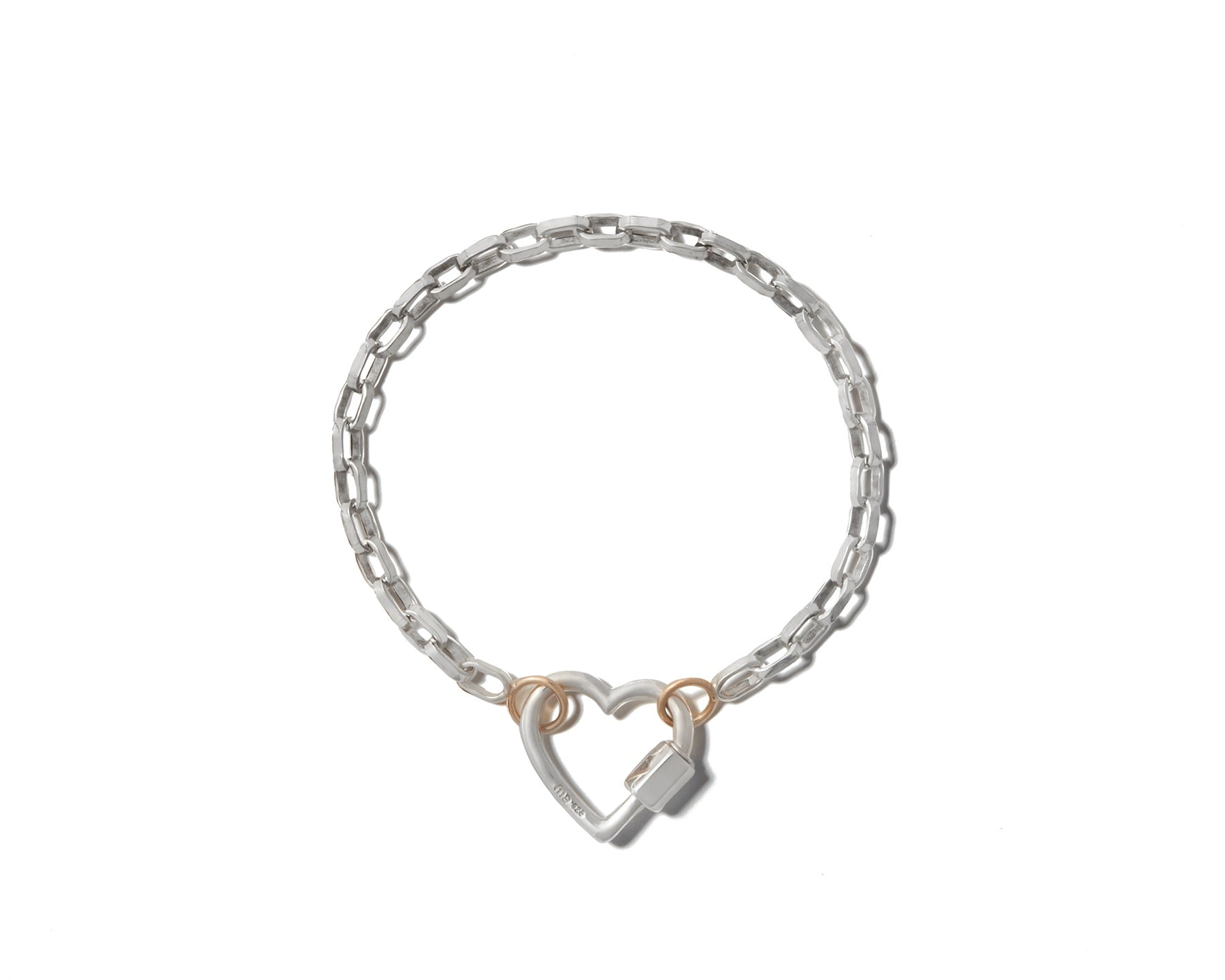 Marla Aaron Polished Silver Biker Chain Bracelet for Women - Stylish Adjustable Cuff Bangle for Everyday Wear, Gifts & Layering