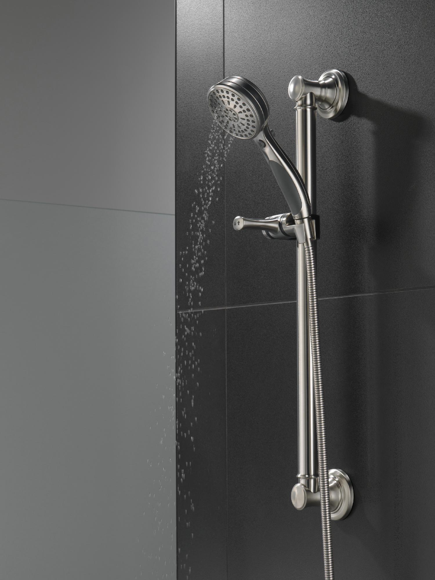 ActivTouch 9-Setting Hand Shower with Slide Bar - Stainless Steel 51900 SS Delta - Perfect for Bathroom, Spa, and Relaxation at Home
