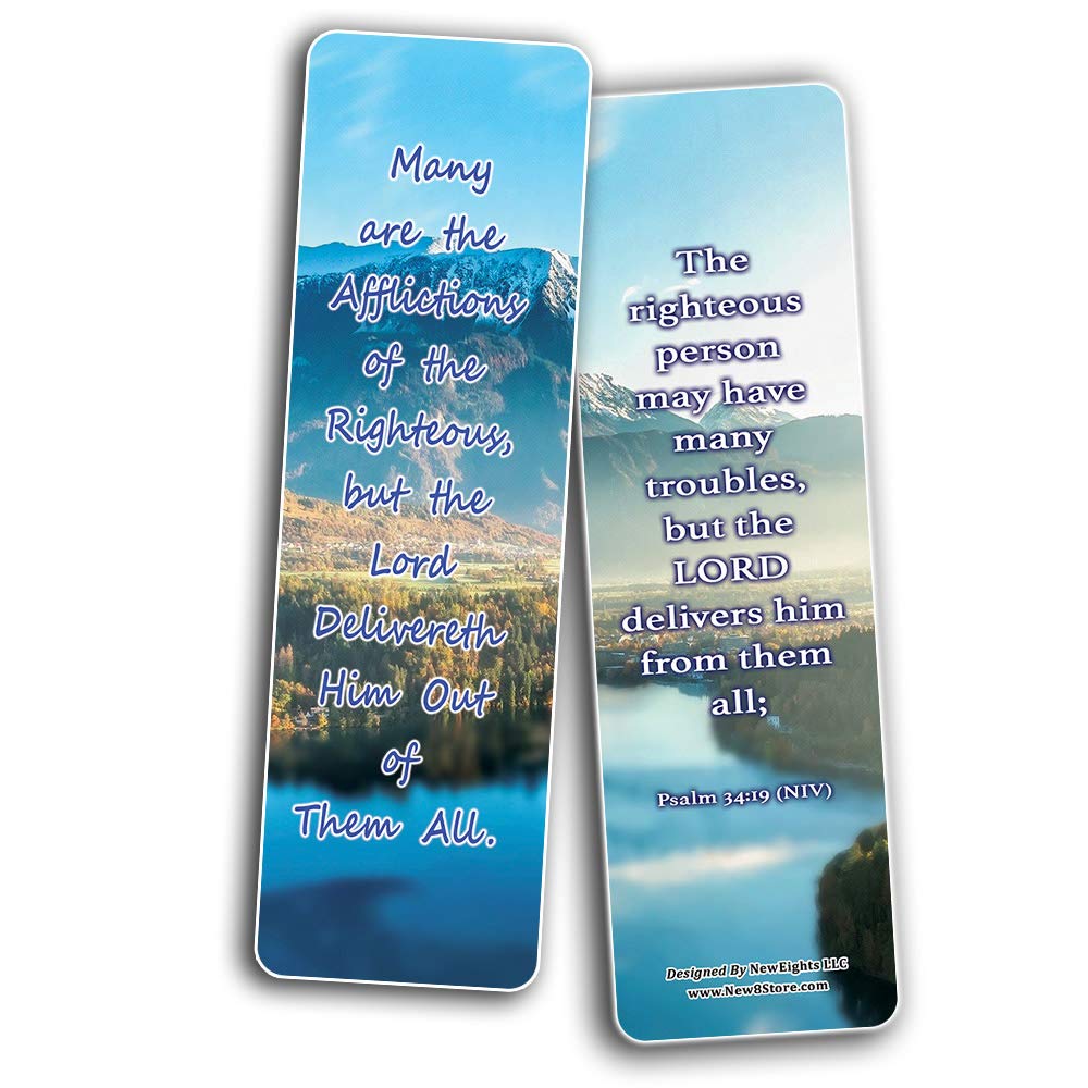 NewEights Inspirational Bible Bookmarks (12-Pack) - Bulk Religious Bookmark Set with Scripture Verses - Perfect for Ministers, Pastors & Bible Study Groups - Ideal for Church Events, Sunday School & Personal Devotion