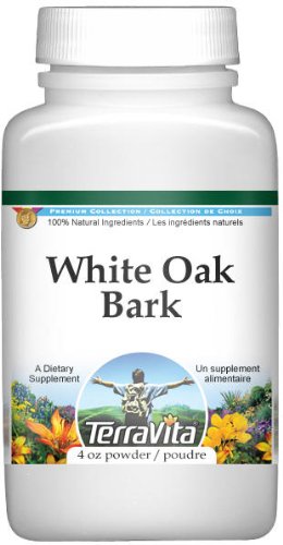 Organic White Oak Bark Powder (4 oz) - Natural Astringent for Skin Care, Herbal Remedies & DIY Crafts | ZIN: 511452 | Perfect for Soap Making, Wound Healing & Wood Stain Projects