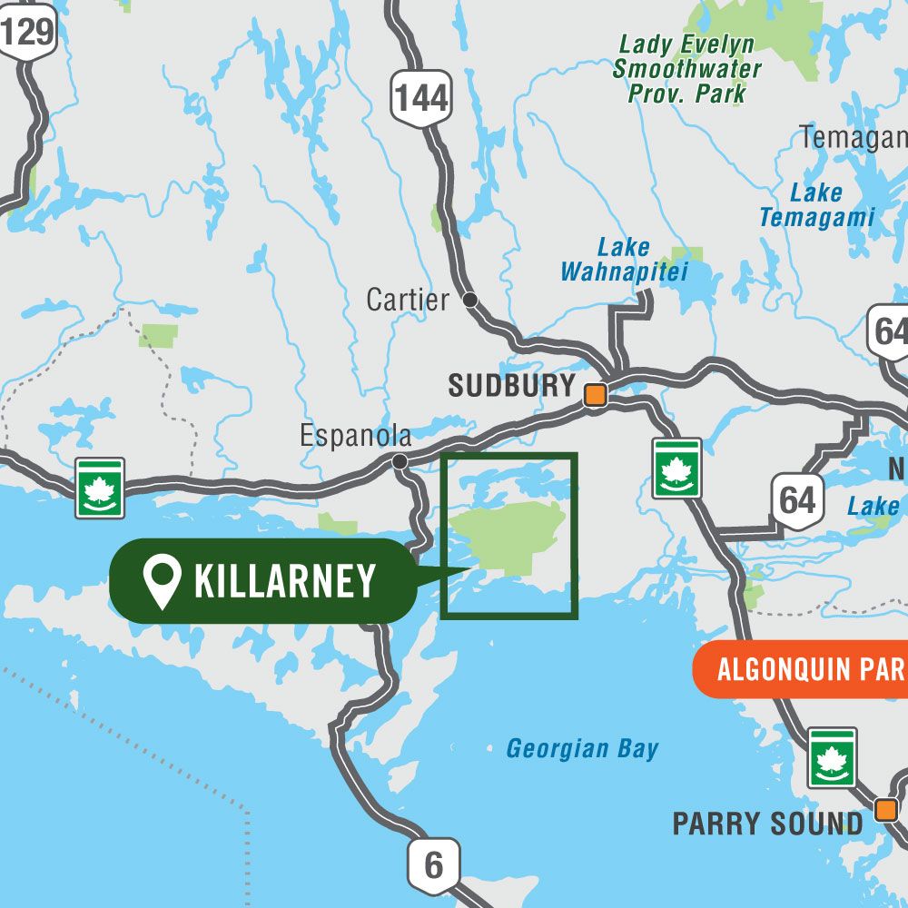 Backroad Mapbooks Killarney Waterproof Hiking & Camping Map - Perfect for Outdoor Adventures in Ontario's Wilderness