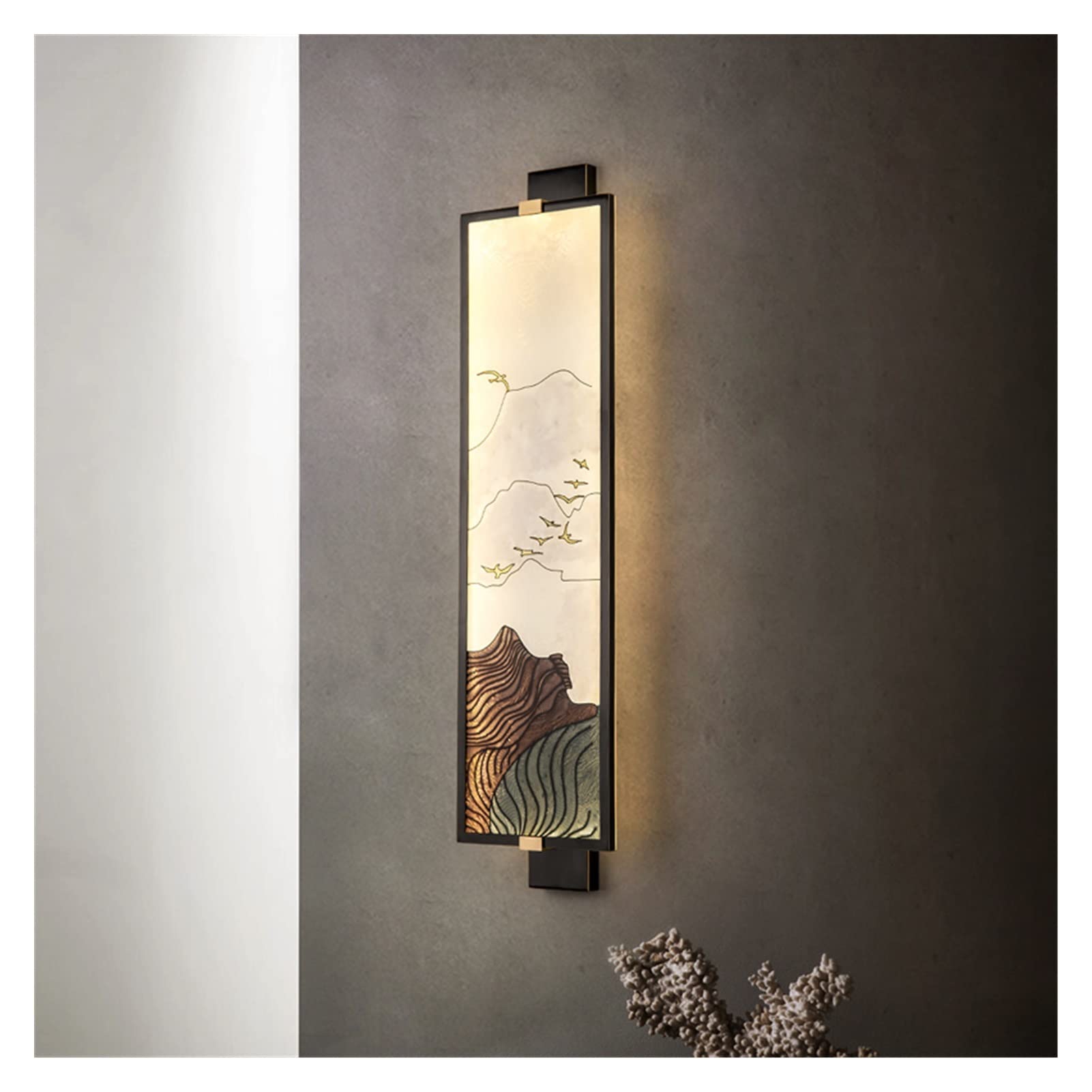 Modern LED Wall Lamp - Bedroom & Corridor Sconce Light Fixture, Classic Candle-Style Design for Home Interior Decoration | Perfect for Bedside Lighting, Hallway Illumination, and Ambient Background Lighting
