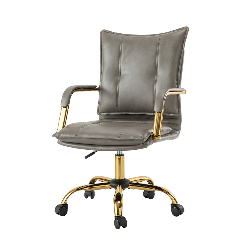 Stylish Michele Vegan Leather Task Accent Chair - Modern Office & Living Room Furniture for Home & Workspace