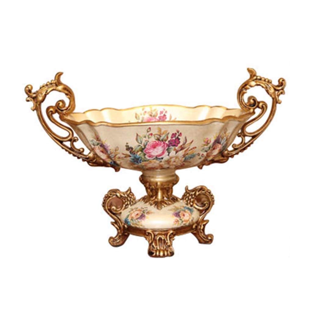 Premium Beige Fruit Tray & Basket Set - 42x42x28cm Large Dried Fruit Bowl, Candy Dish for Dining Table | Elegant Home Decor for Fruits, Snacks & Party Serving