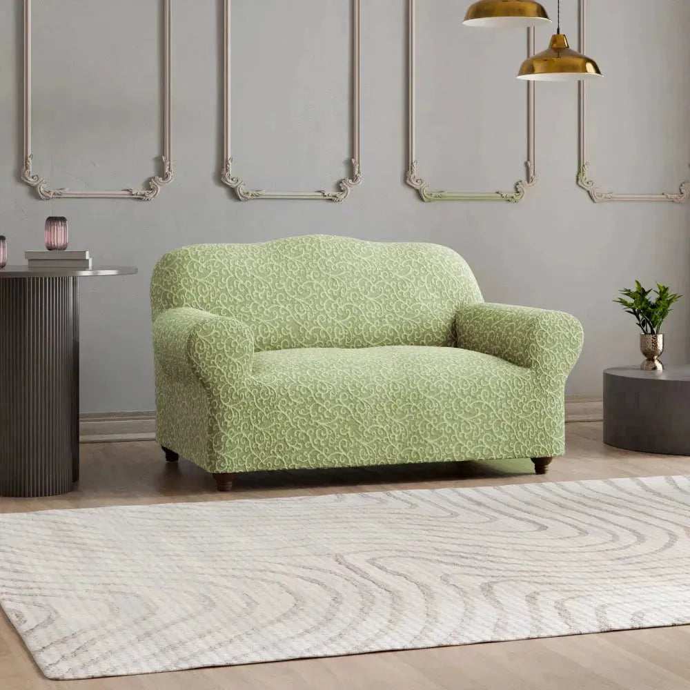 2 Seater Loveseat Slipcover - Jacquard 3D Collection for Sofa Protection | Perfect for Living Room, Bedroom & Home Decor
