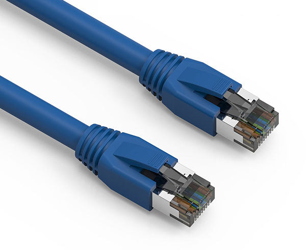 High-Speed CAT8 Ethernet Patch Cable - 40Gbps, 2000MHz, Dual Shielded S/FTP, Snagless Molded Boot, 0.5FT - Perfect for Gaming, 8K Streaming & Data Centers