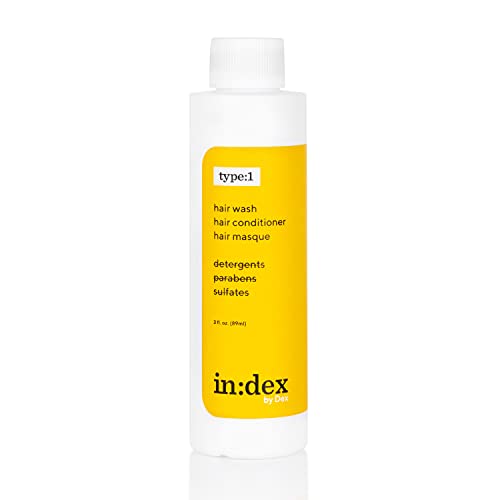 Multipurpose Hair Wash, Conditioner, Mask, Co-Wash, Leave-In & Styling Cream - Color Safe for Waves, Curls & Frizz-Prone Hair - Mini 3 fl oz - Perfect for Travel, Gym & On-The-Go Hair Care