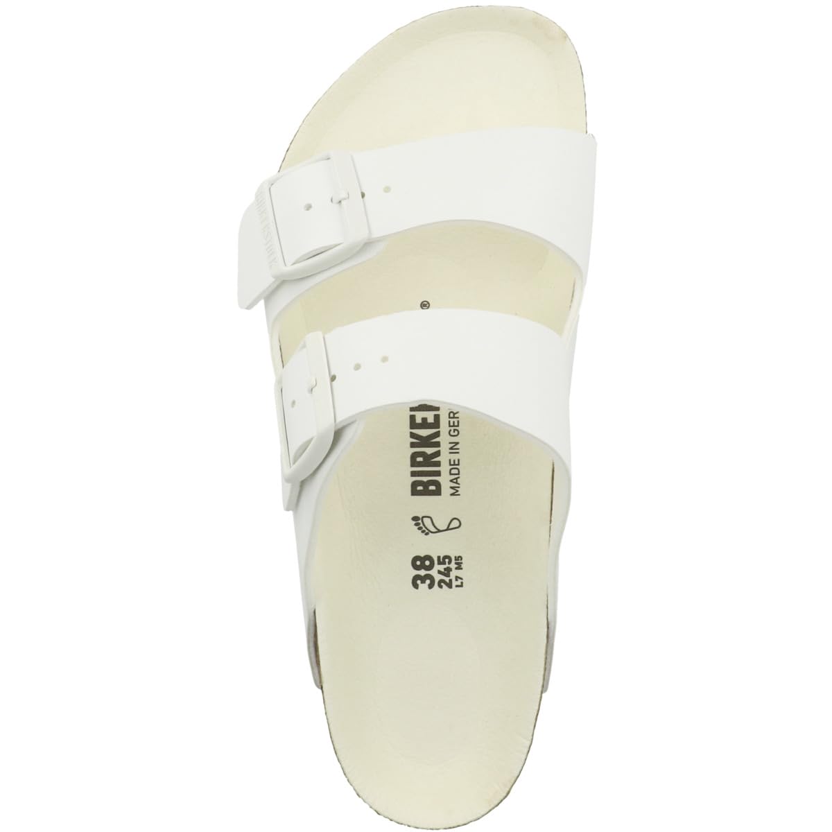 BIRKENSTOCK Men's Comfort Slides - White - Size 10 US | Soft Footbed Sandals for Casual Wear, Beach, Pool & Home Relaxation
