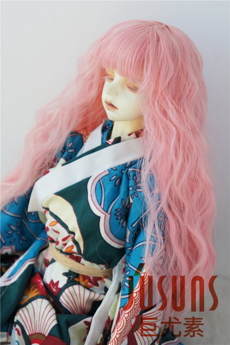 Pink Soft Sobazu Doll Wigs 8-9inch for BJD & Resin Dolls - Party & Cosplay