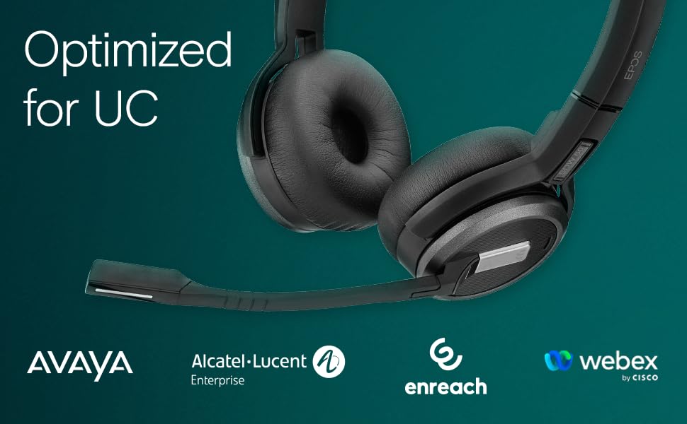 Sennheiser SDW 60 HS (507060) Professional Double-Sided Headset - Compatible with SDW 5066, 5065, 5064 & 5063 - Ideal for Call Centers, Customer Service & Office Communications