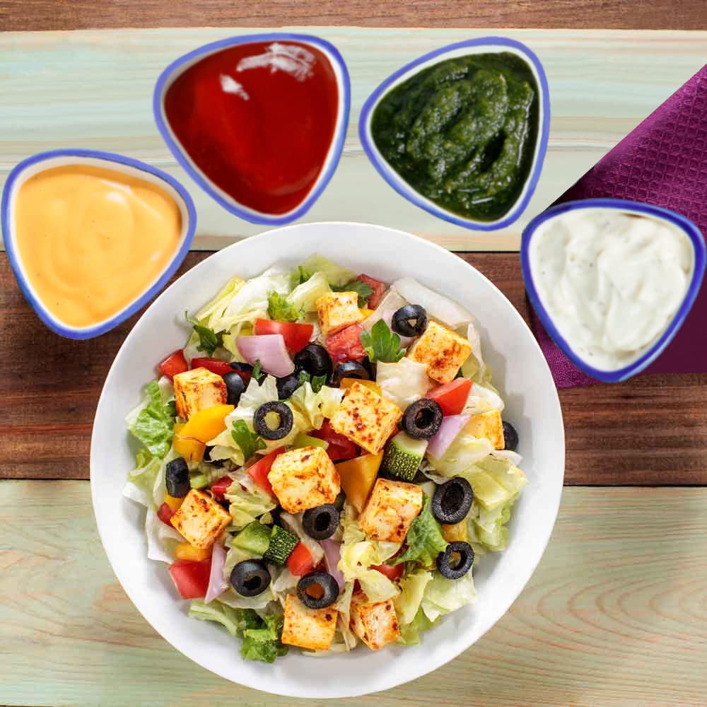 **U & U UNIQUE UTILITIES 4-Piece Ceramic Chutney Bowl Set – Small Ketchup, Sauce & Dip Bowls (80ml, Blue & White) – Perfect for Condiments, Snacks & Party Serving**