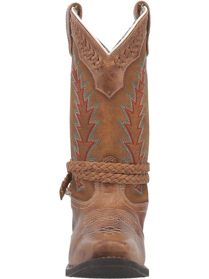 Laredo 51176 Women's Western Leather Boots - Tan Cowboy Boots for Country Style & Outdoor Wear