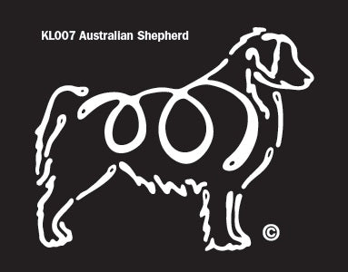 Australian Shepherd Dog Car Window Decal - High-Quality Vinyl Sticker for Cars, Trucks & Laptops - Perfect for Pet Lovers & Animal Enthusiasts