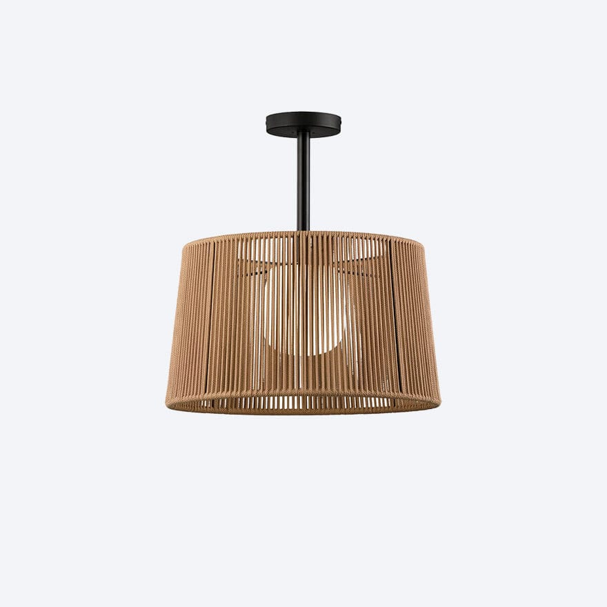 Waterproof IP66 Drum Ceiling Light - Modern LED Flush Mount Fixture for Indoor & Outdoor Use - Made in Spain - Perfect for Patio, Garage, and Hallway Lighting