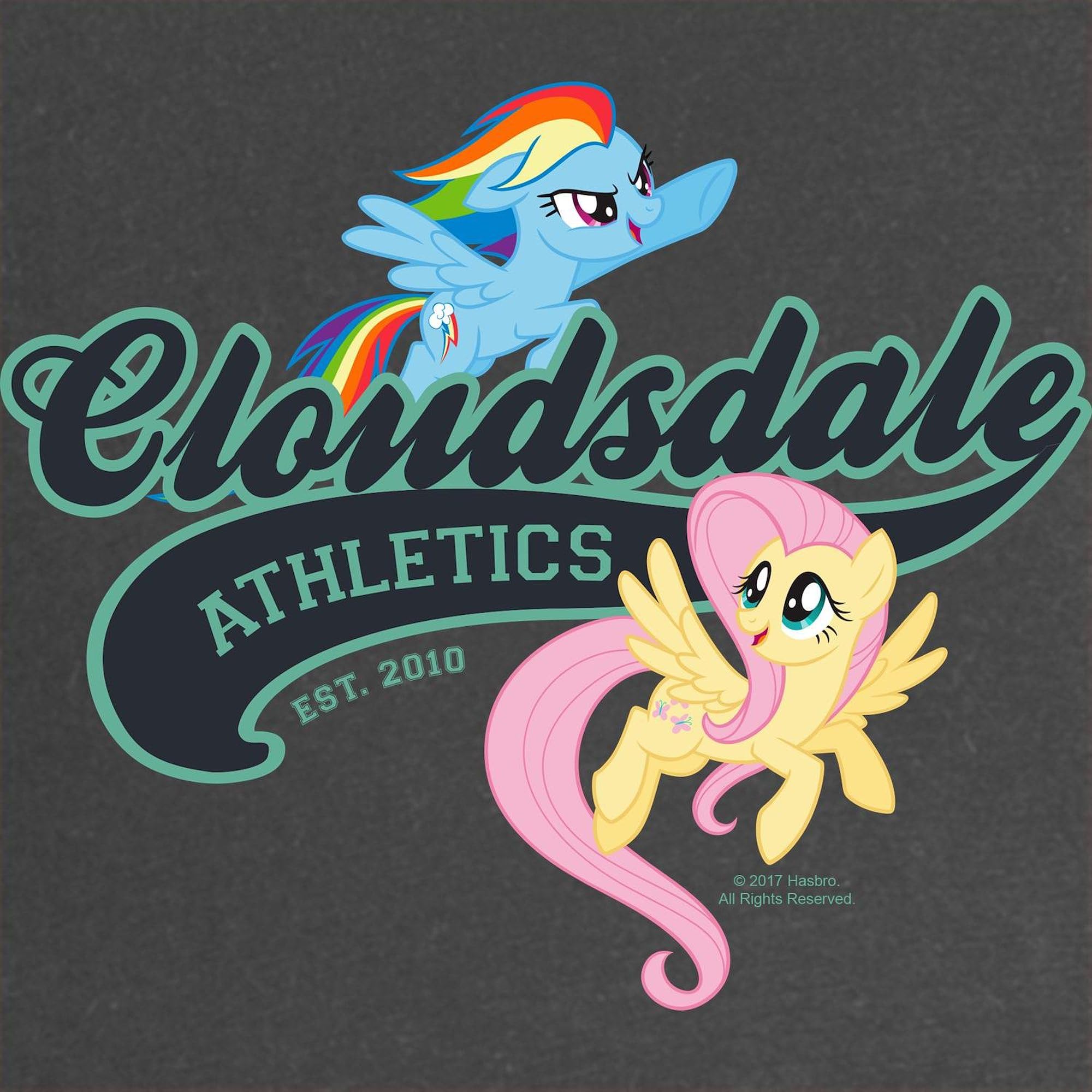 My Little Pony Cloudsdale Maternity T-Shirt - Women's Ruched Side Dark Tee for Pregnancy Comfort | Perfect for Baby Showers & Maternity Photoshoots