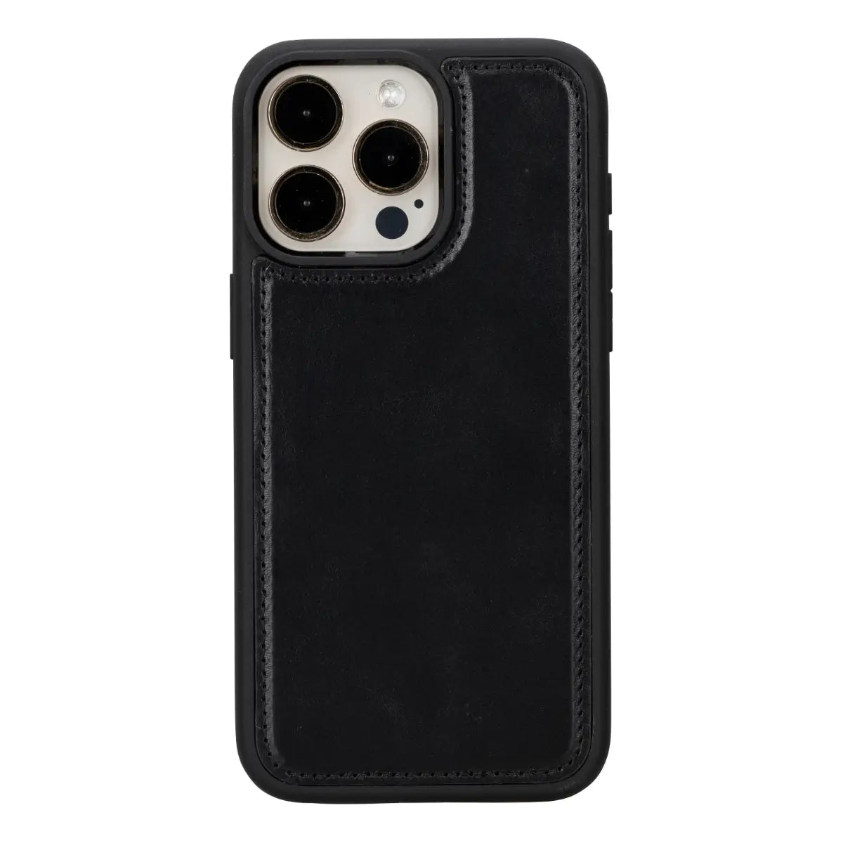 Premium Black Leather Wallet Case for iPhone 15 Pro Max - Slim RFID Blocking Phone Cover with Card Slots | Perfect for Business, Travel & Everyday Use