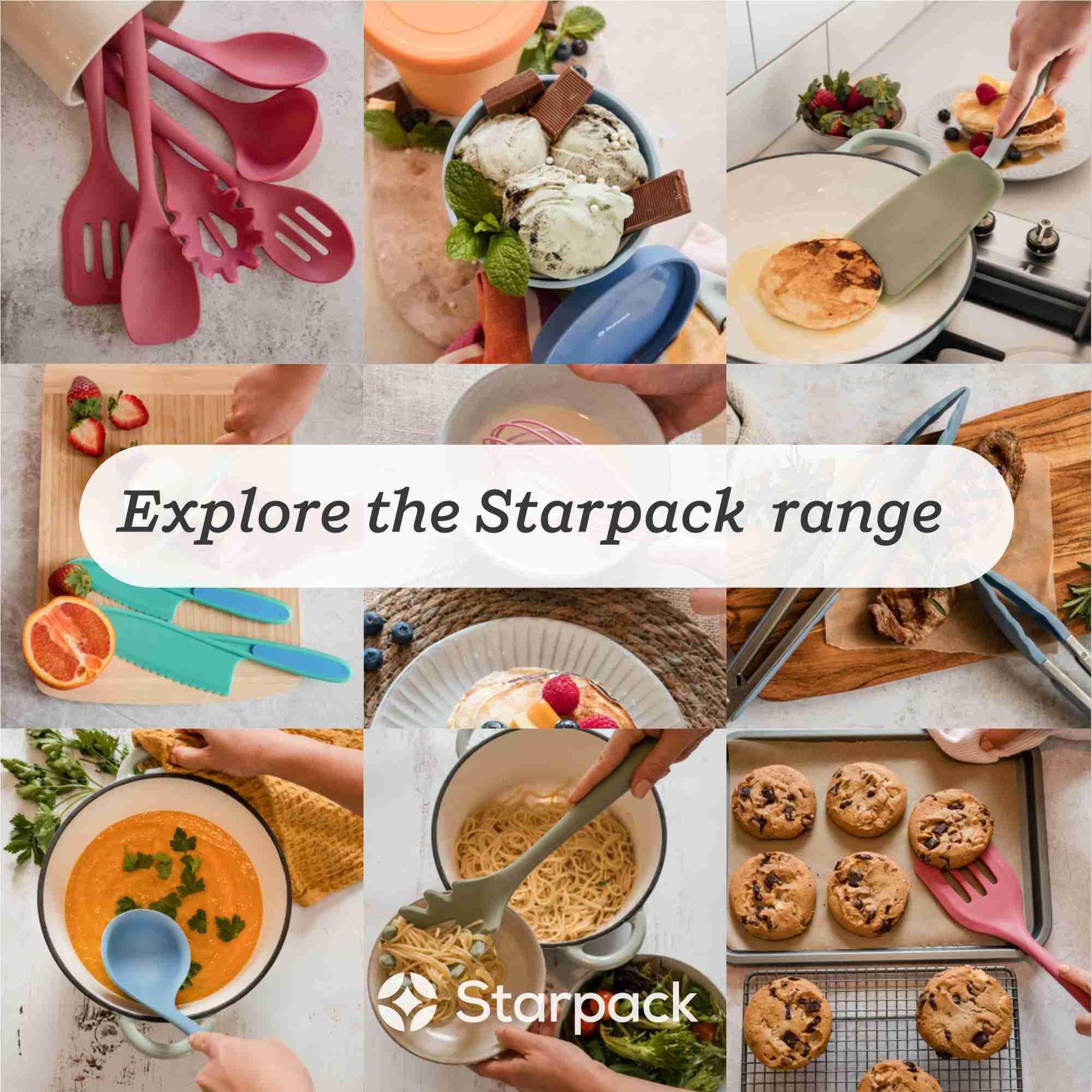 Starpack 1.5 Quart Ice Cream Storage Containers (2-Pack) - Freezer-Safe Leakproof Containers with Silicone Lids for Homemade Ice Cream, Gelato, Sorbet - Reusable Dessert Storage for Parties, Picnics & Meal Prep