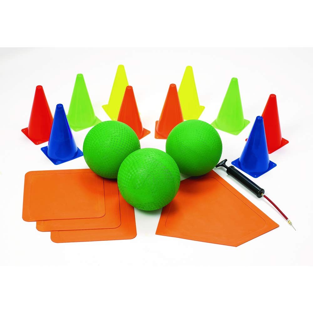 Best Kickball All-in-One Kit for Kids & Adults - Complete Set with Ball, Bases & Pump - Perfect for School PE, Backyard Games & Team Sports