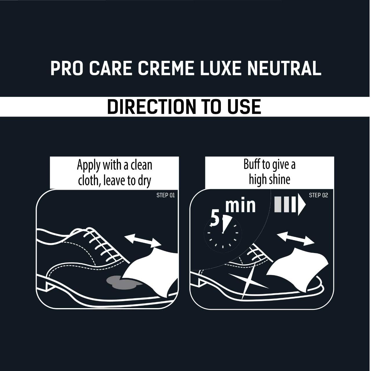 PRO Creme Luxe Smooth Leather Shoe Moisturizer & Conditioner - 150ml | Premium Leather Care Cream for Shoes, Bags, Jackets & Accessories | Restores Shine & Prevents Cracking | Ideal for Daily Leather Maintenance & Protection