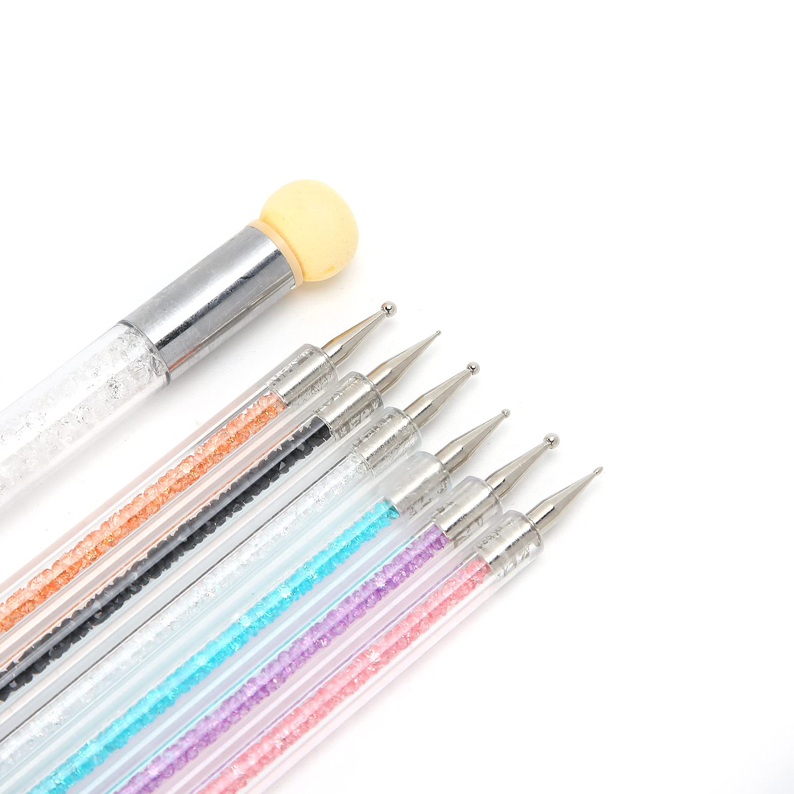 Dual Ended Nail Brush Pens - Soft Deformable Nail Art Pen with Durable Delicate Design for Professional & DIY Manicures | Perfect for Salon, Home Use & Nail Art Enthusiasts