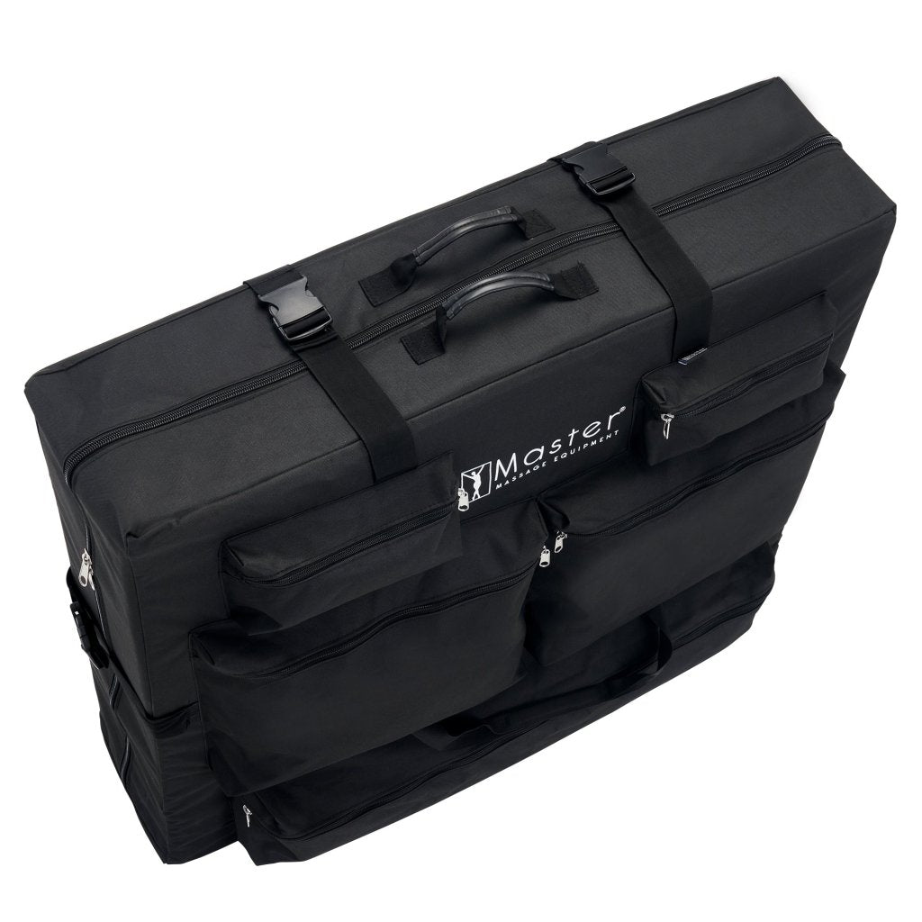 Universal Portable Massage Table Carry Case with 5 Pockets - Fits All Brands & Sizes - Oversized Carrying Bag for Foldable Massage Bed & Folding Table (Black) - Perfect for Therapists, Spas & Home Use