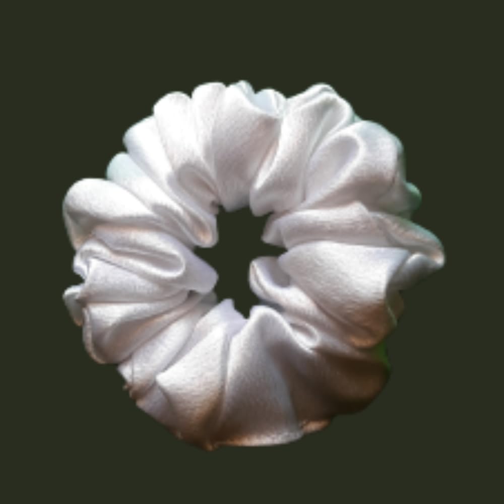 Premium Satin Hair Scrunchies for Women - Soft Elastic Hair Bands (3-Pack) - Gentle & Stylish Hair Accessories for Work, Gym, and Everyday Use