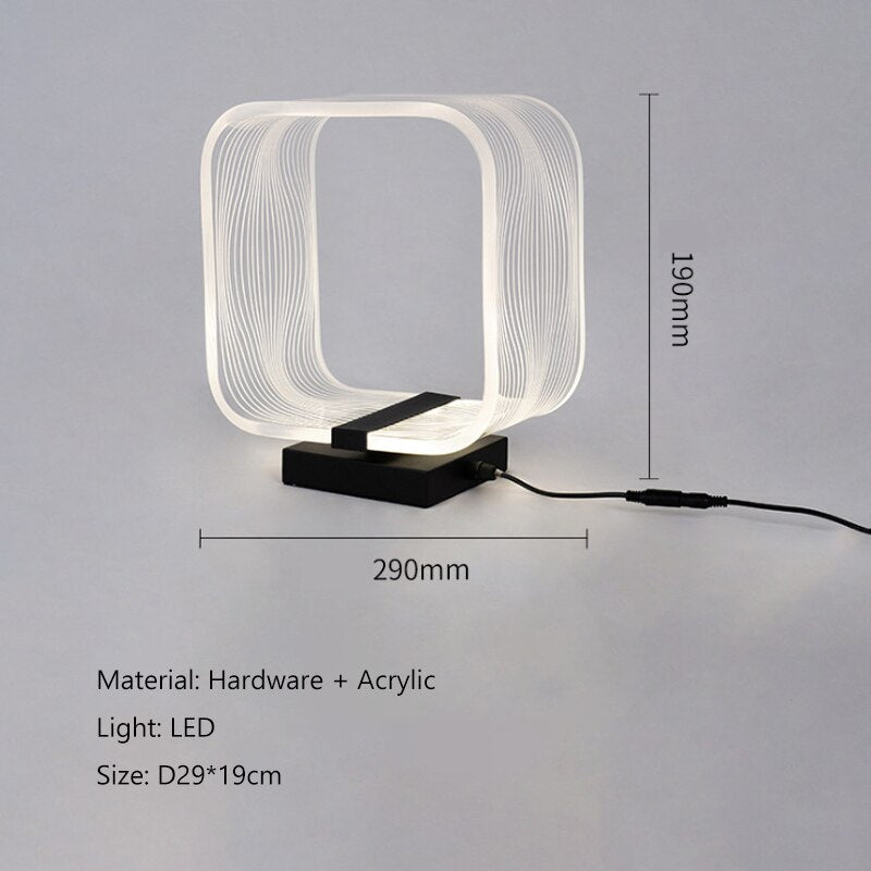 Modern LED Acrylic Floor Lamp for Living Room - Adjustable Brightness, Energy Saving, Dimmable Standing Light for Bedroom, Office & Reading Corner (Black)