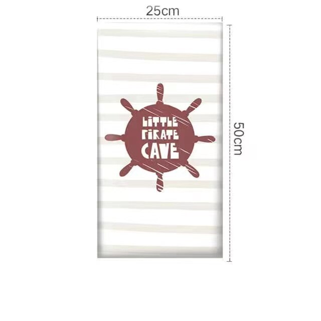 Pirate Adventure Kids Wall Padded Safety Cushions - Soft Foam Bumper Guards for Toddler Playroom & Nursery Decor - Perfect for Baby Proofing Corners and Walls