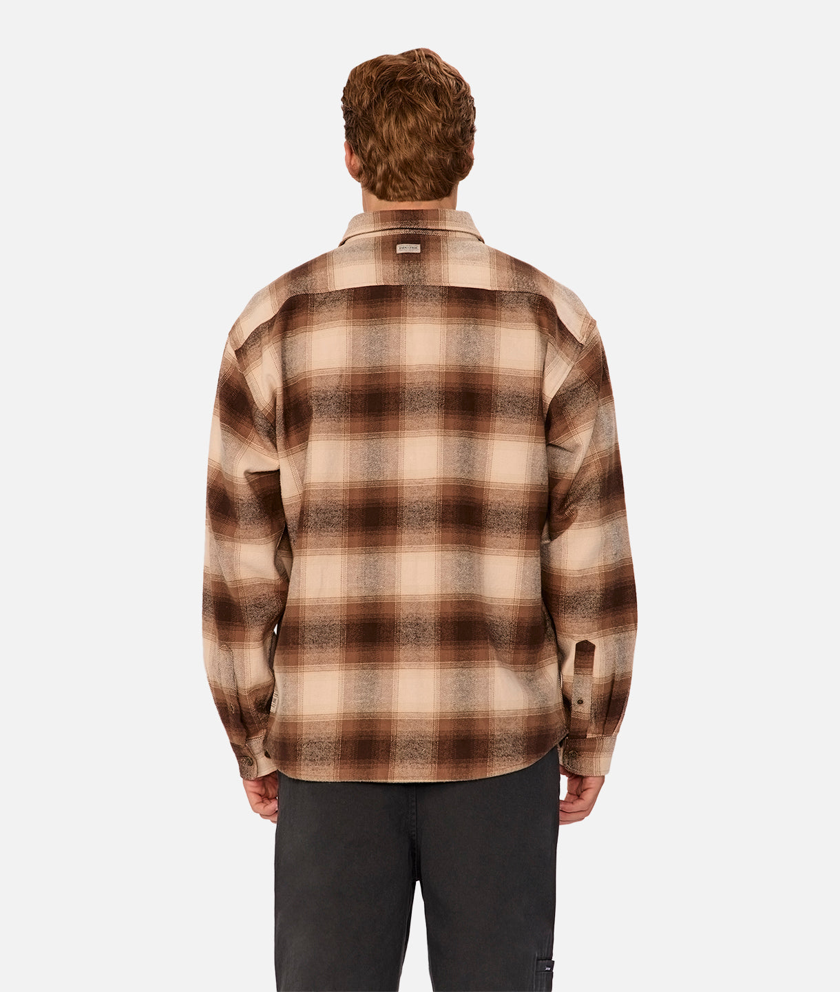 Premium Davenport Long Sleeve Shirt for Men - Stone Brown - Comfortable Casual & Business Wear - Perfect for Office, Travel & Outdoor Activities