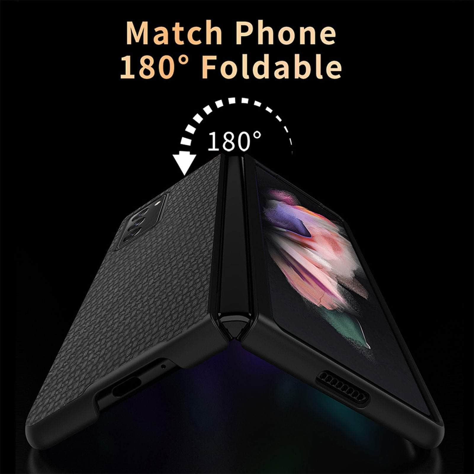 Anti-Slip Carbon Fiber Case for Samsung Galaxy Z Fold 3 - Protective Phone Cover with Grip Texture | Perfect for Work, Travel & Everyday Use
