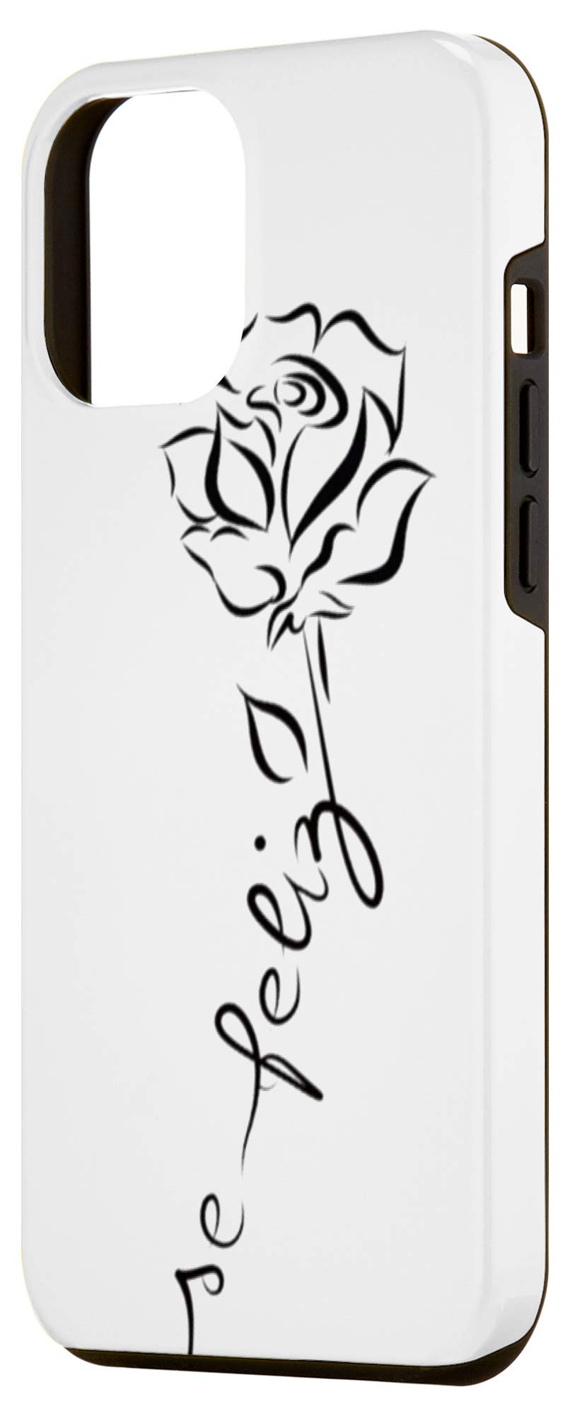 Premium iPhone 12 Pro Max Case - Elegant Rose Gold Art Design | Slim Protective Cover with Shock Absorption | Perfect for Daily Use, Travel & Gift Giving