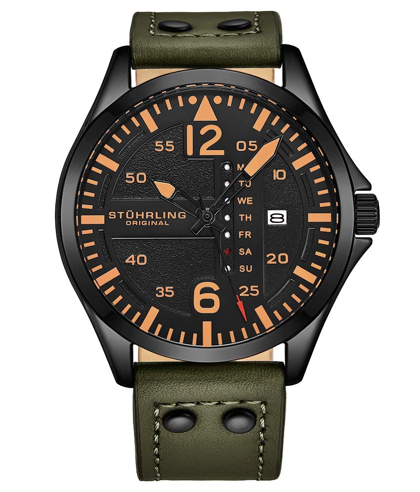 Aeronaut 3916 43mm Quartz Aviator Watch for Men - Stylish Pilot Chronograph for Aviation Enthusiasts & Everyday Wear