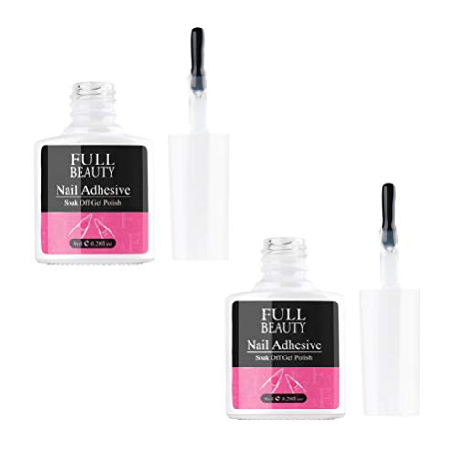 Professional Minkissy Nail Glue Kit - 2pcs Strong Adhesive for Press-On & Acrylic Nails, Fake Nail Extension Glue for Salon & Home Manicure - Perfect for Nail Art, Extensions & DIY Nail Designs
