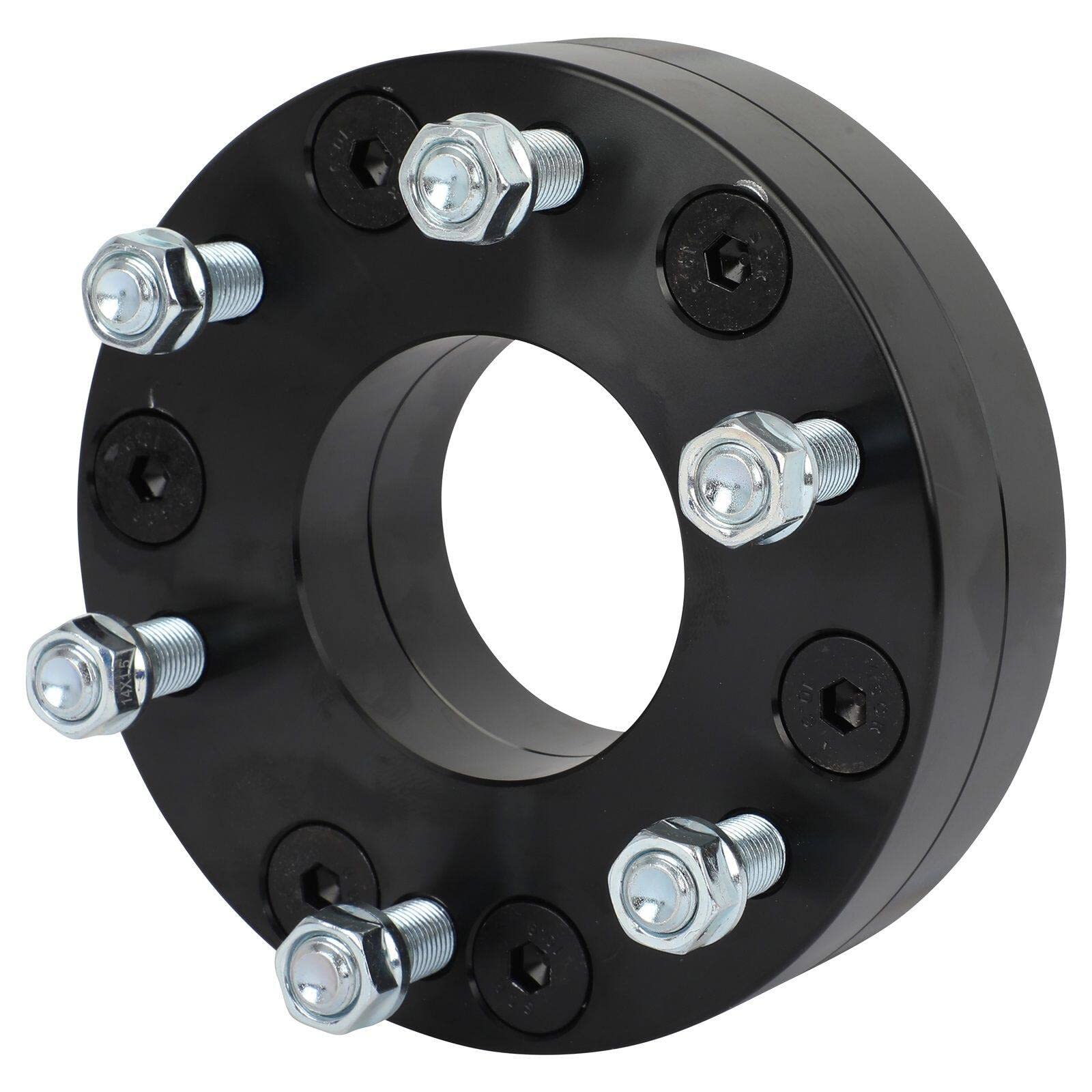 SCITOO 4Pcs 5x5 to 6x5.5 Wheel Adapters 2 inch Bore 78.1mm Studs 14x1.5 5 Lug Wheel Spacers - No Hubcentric Fit for Jeep Wrangler (2007-2023) & Grand Cherokee (1999-2023) - Off-Road & Custom Wheel Conversion Accessories