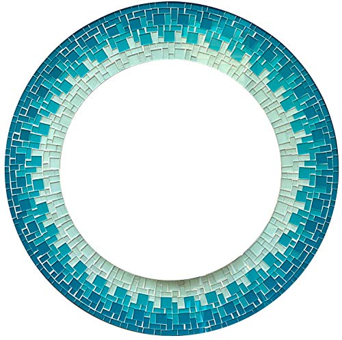 Sea-blue, Turquoise, White