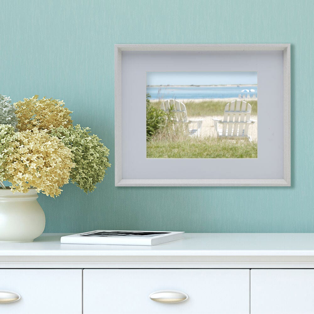 16x20 White Gallery Frame with 11x14 Mat - Perfect for Wall Art, Photos, and Home Decor Display