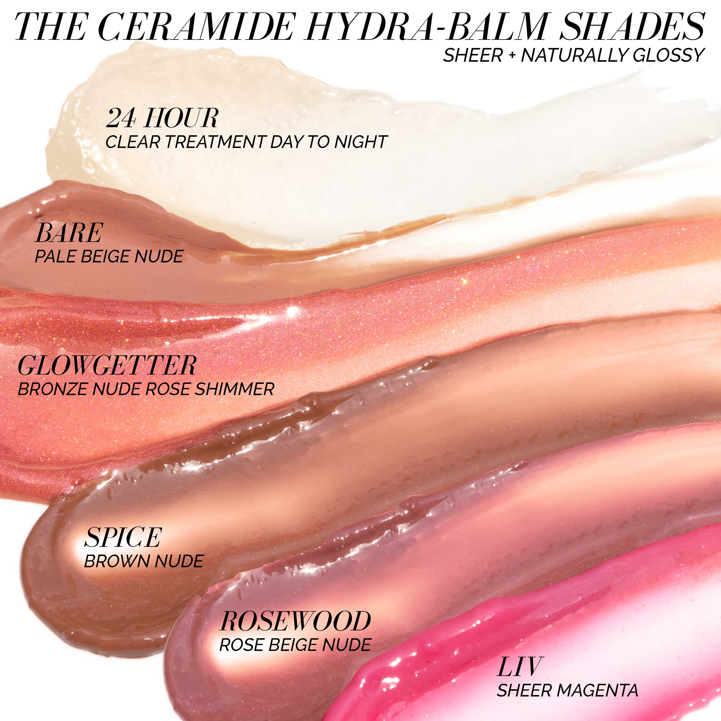 Ceramide Lip Hydra Balm - Intense Moisturizing Lip Treatment for Dry, Chapped Lips | Day & Night Use, Perfect for Winter Care & Makeup Prep